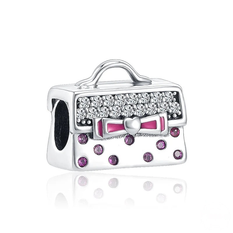 Cartera Moño y lunares Rosa