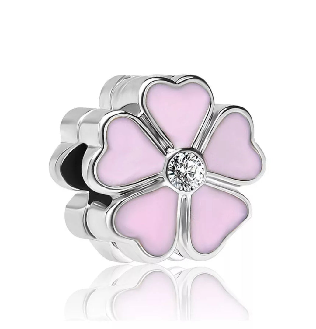 Clip Margarita rosa