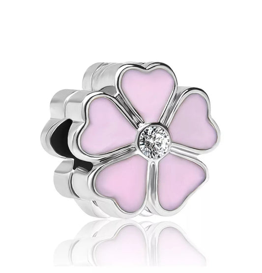 Clip Margarita rosa