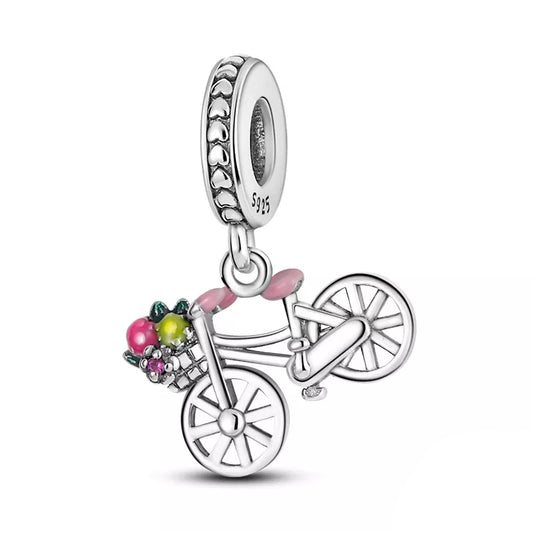 Bicicleta canasto de flores