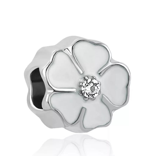 Flor esmalte blanca