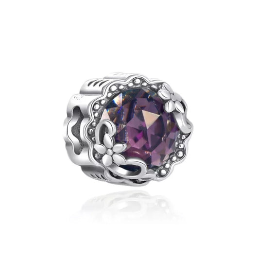 Cristal Purpura c/flor