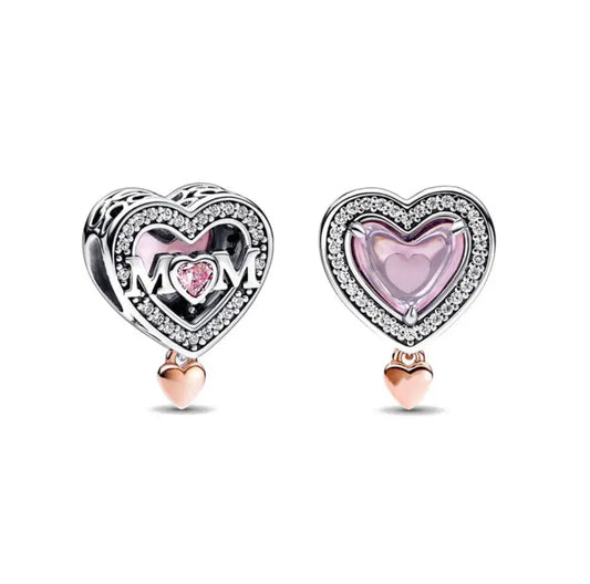 Corazon Mom cristal rose