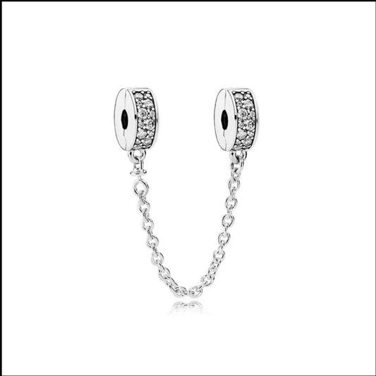 Cadena clip cristal