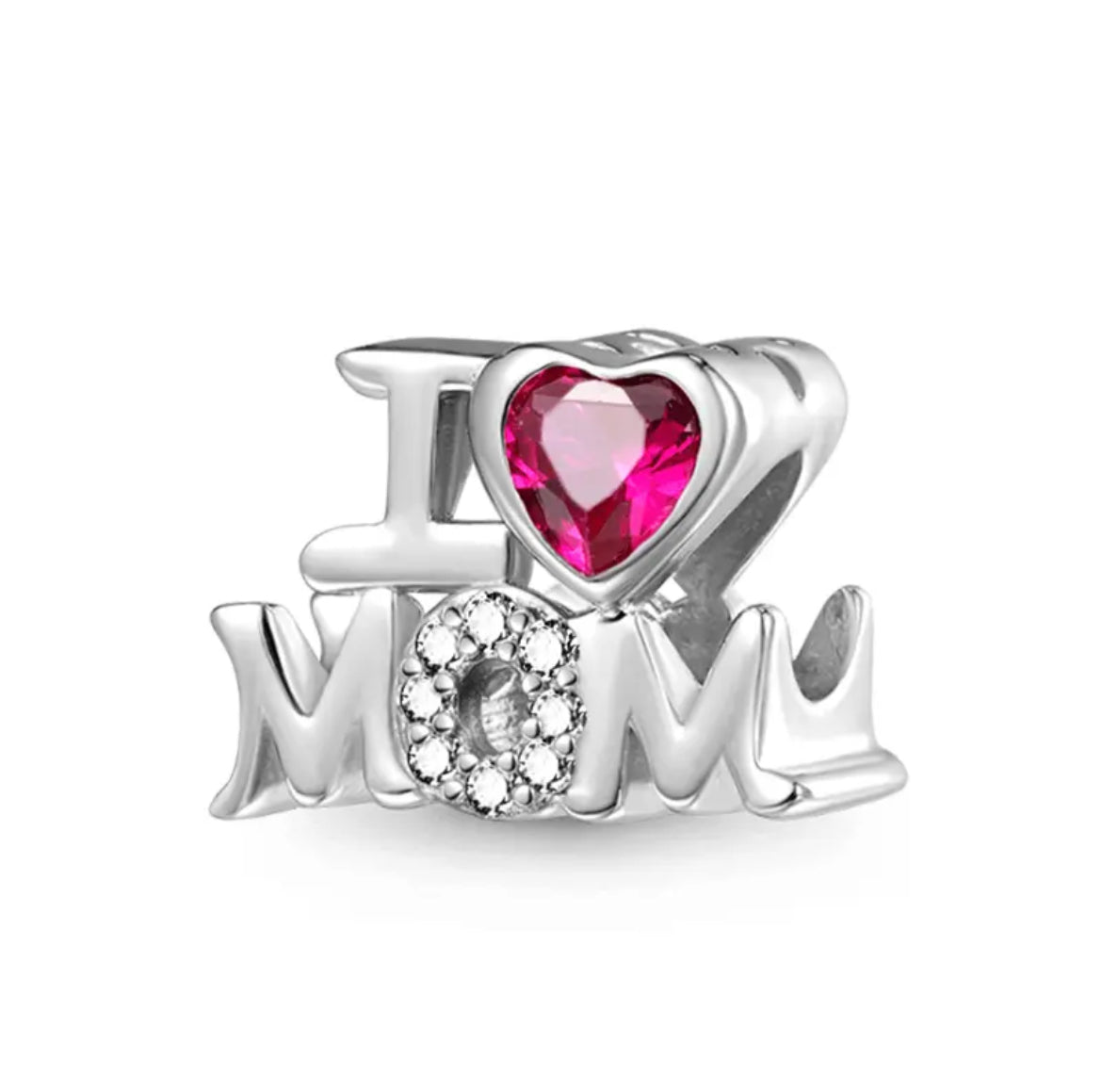 I Love Mom Red cristal