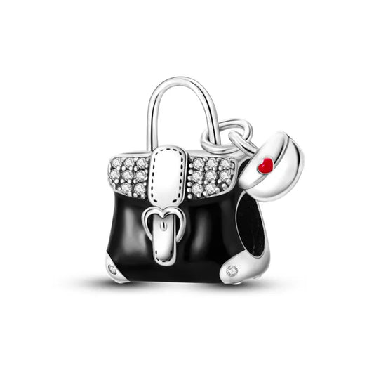 Cartera negra hebilla